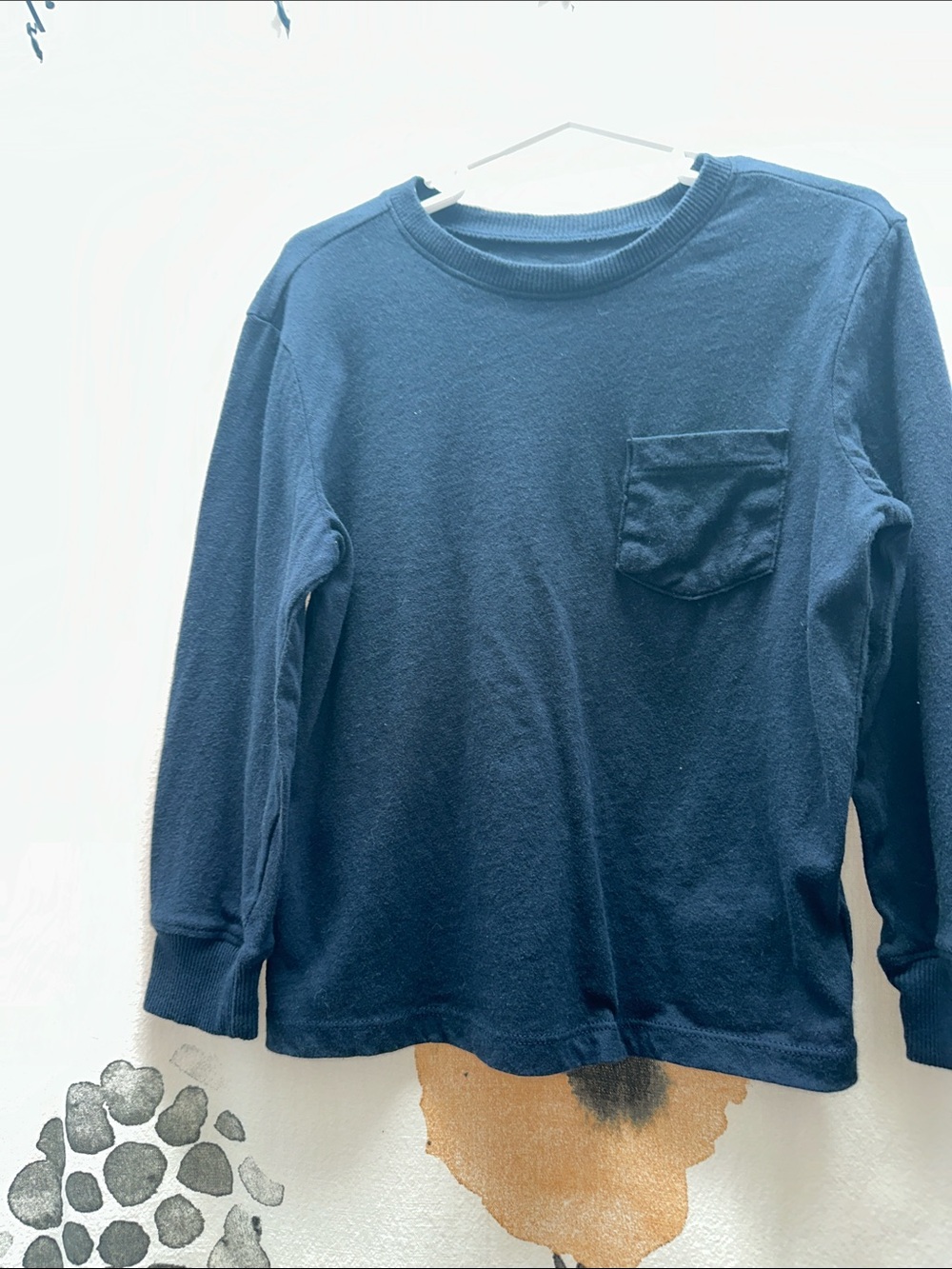 Old Navy Dark Blue Long Sleeve Crewneck Tee - Picture 4 of 6